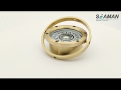 Het Kompas van het Vissersbootmessing rangschikt 4“, 5“, 6“ Brons Zeevaart Magnetisch Kompas met Houten Doos