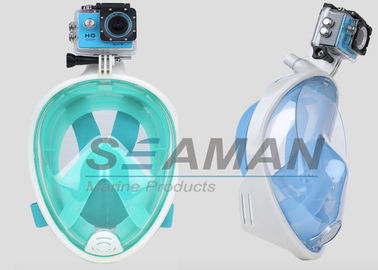 Droog en vertroebel Vrij Volledig Gezicht snorkelen Masker met Gopro-camera opzetten voor Volwassenen en de Jeugd
