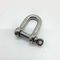 Jacht 4mm Roestvrij staal AISI304 AISI306 Dee Shackle European Type